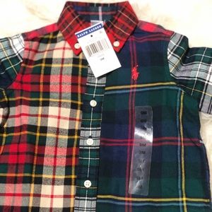 Ralph Lauren Baby Boy Plaid Shirt.